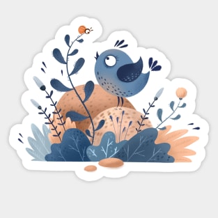 Blue bird (1) Sticker